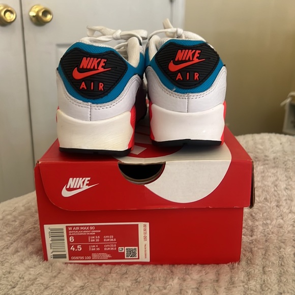 W AIR MAX 90 WHITE/BLACK-BRIGHT CRIMSON - Picture 3 of 3